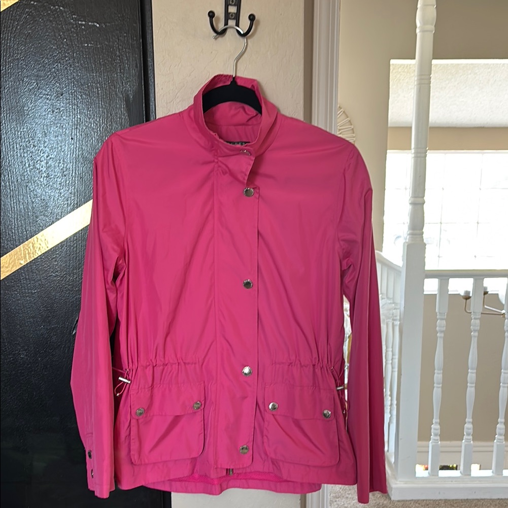 ( Ralph Lauren) Pink Utility Jacket Vibrant Casual Outerwear